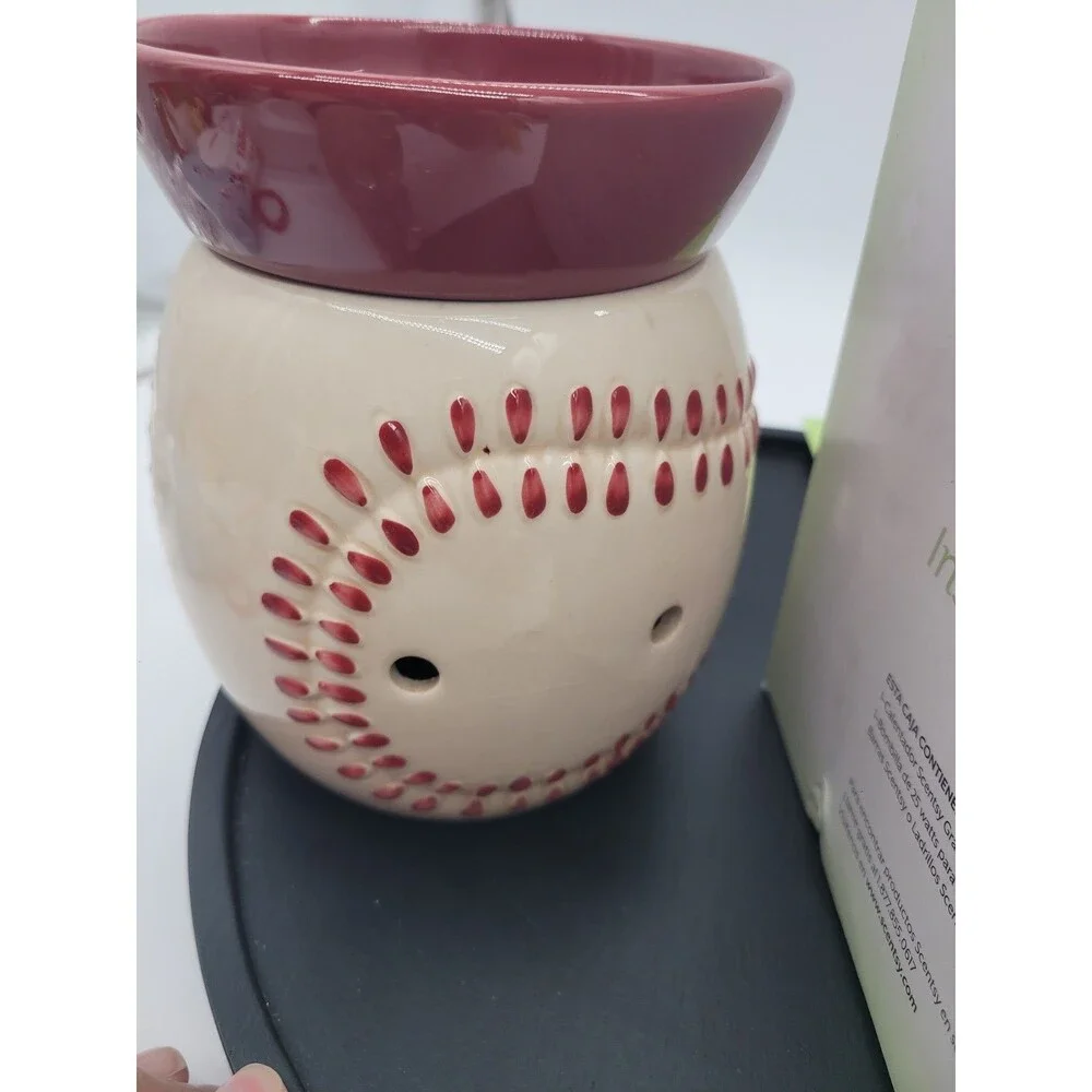 Retired Baseball Scentsy Candle Wax Warmer.Play Ball.Full Size